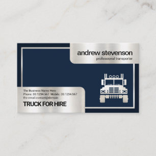 Speciella Silver Box Ram Logistics Trucker Visitkort