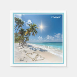 Speciella sommaren Bröllop Pappersservett