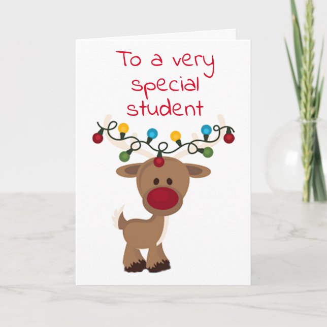 **SPECIELLA STUDENT** FÖR CHRISTMAS HELGDAG-KORT HELGKORT (Framsida)