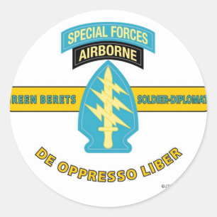 SPECIELLA STYRKOR LUFTBORNE "DE OPPRESSO LIBER" RUNT KLISTERMÄRKE