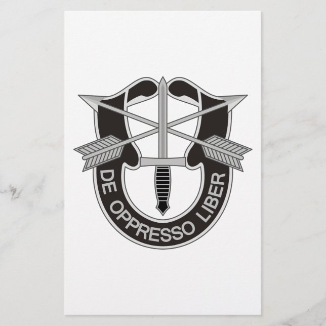 Speciella styrkor SF De Oppresso Liber Flygblad (Framsidan)