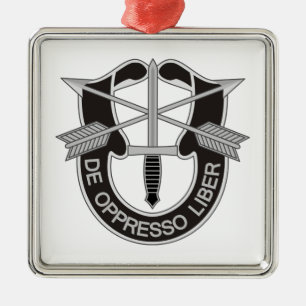 Speciella styrkor SF De Oppresso Liber Julgransprydnad Metall