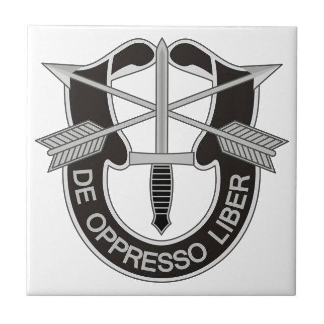 Speciella styrkor SF De Oppresso Liber Kakelplatta (Framsidan)