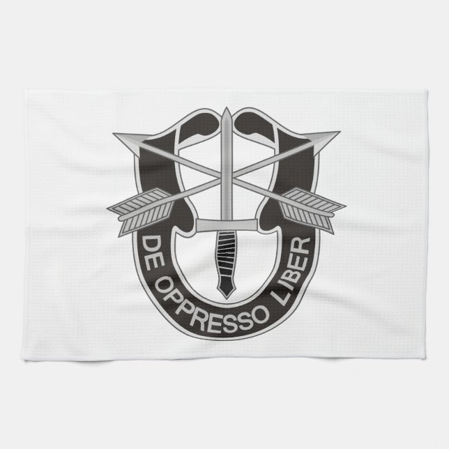 Speciella styrkor SF De Oppresso Liber Kökshandduk (Horisontell)