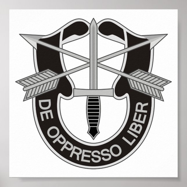 Speciella styrkor SF De Oppresso Liber Poster (Framsidan)