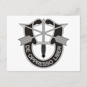 Speciella styrkor SF De Oppresso Liber Vykort