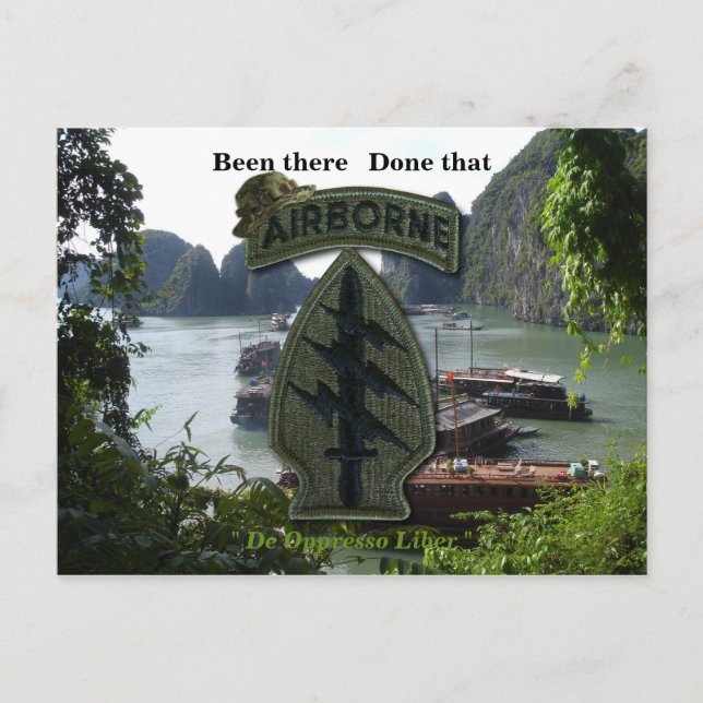 speciella styrkors grönt- kajplatser sf sf av Viet Vykort (Framsida)