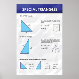 Speciella trianglar - Matematik Poster