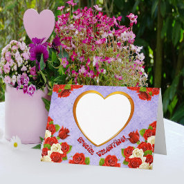 Speciella Valentine, Ro och Ram Lägg till bild Helgkort