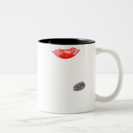 Speciella Valentines Kiss Två-Tonad Mugg