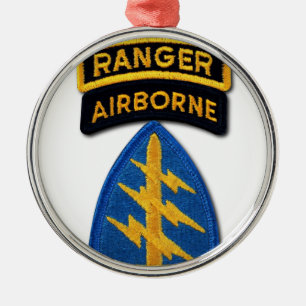 Speciellare Forces Group Grönt Berets SF SOF SFG Julgransprydnad Metall