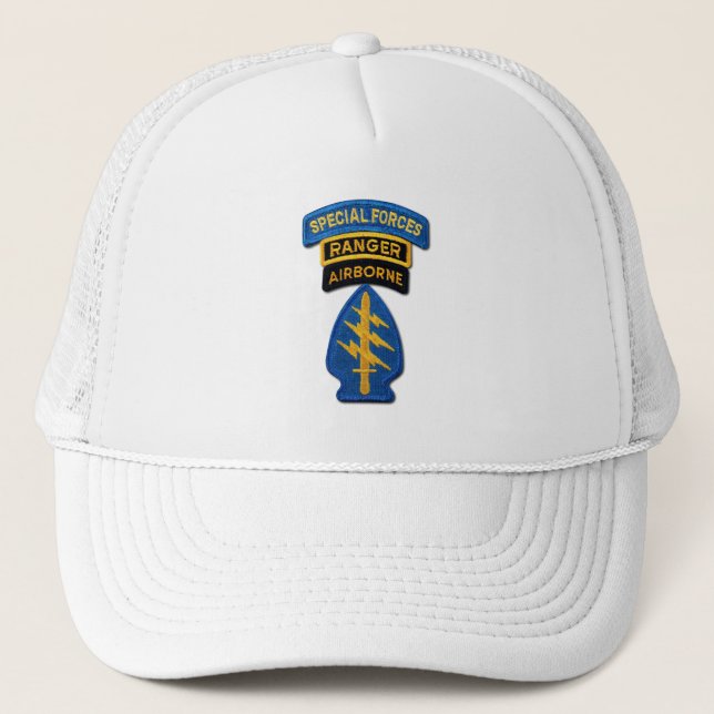 Speciellare Forms Grönt Berets SF SOF SFG-veterane Truckerkeps (Framsida)