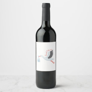 Speciellare leverans vinflaska etikett