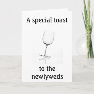 SPECIELLARE NEWLYWED'S TOST KORT