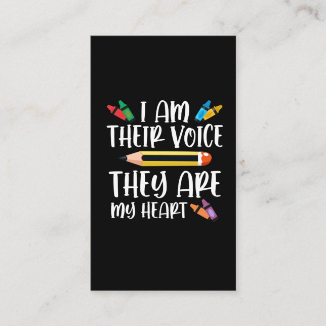 Speciellare skolbarn Back to school Visitkort (Framsida)