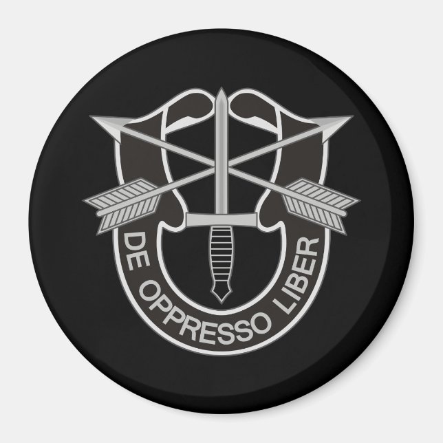 Speciellare styrkor SF de Oppresso Liber Magnet (Framsidan)