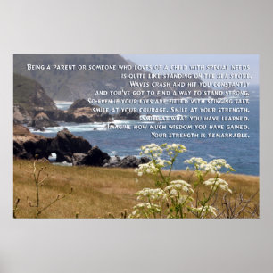 Speciellt behov som uppfostrar affischen poster