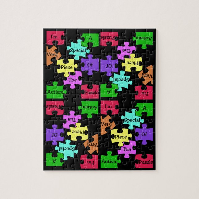 Speciellt bietpussel för Autism Pussel (Vertikal)