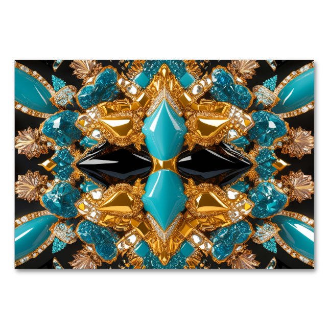 Speciellt bord-kort med Bahamas Färg Bordsnummer (Framsidan)