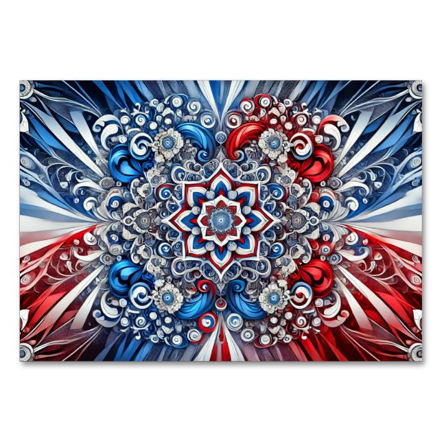 Speciellt bord-kort med Fransk Färg Bordsnummer (Framsidan)