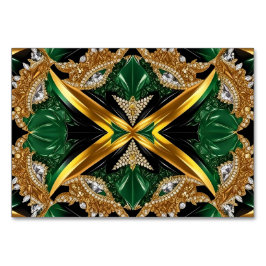 Speciellt bord-kort med Jamaican Färg Bordsnummer