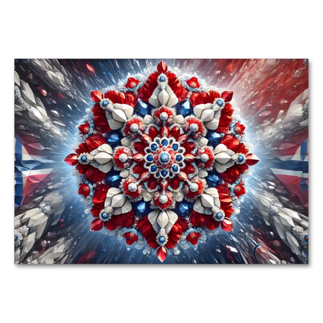 Speciellt bord-kort med Norge Färg Bordsnummer (Framsidan)