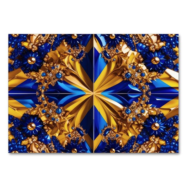 Speciellt bord-kort med Sverige Färg Bordsnummer (Framsidan)