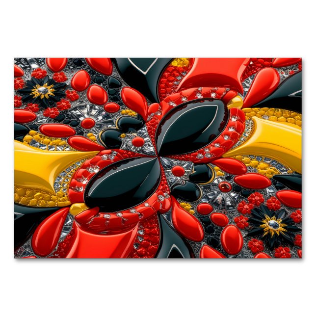 Speciellt bord-kort med Tysklant Färg Bordsnummer (Framsidan)