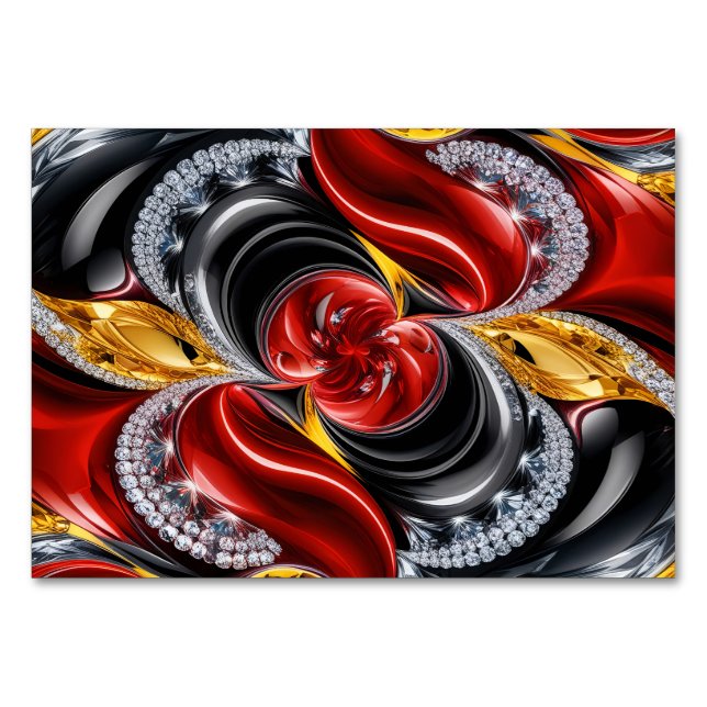 Speciellt bord-kort med tyskt Färg Bordsnummer (Framsidan)