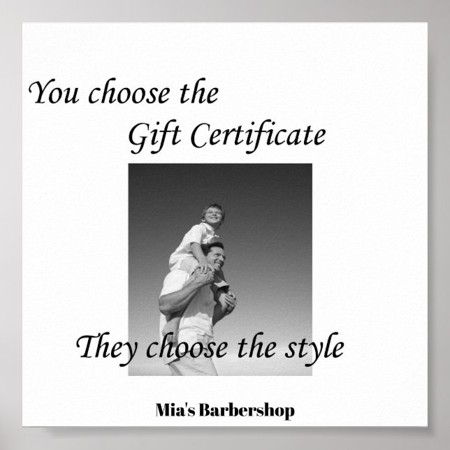 Speciellt certifikat för gåva av skönhets- och rem poster (Framsidan)