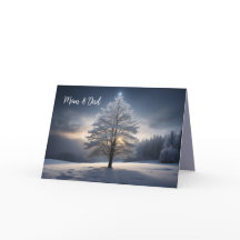 SPECIELLT CHRISTMAS-KORT MAMMA & PAPPA