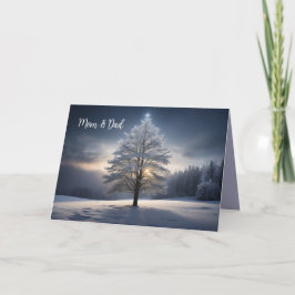SPECIELLT CHRISTMAS-KORT MAMMA & PAPPA TACK KORT