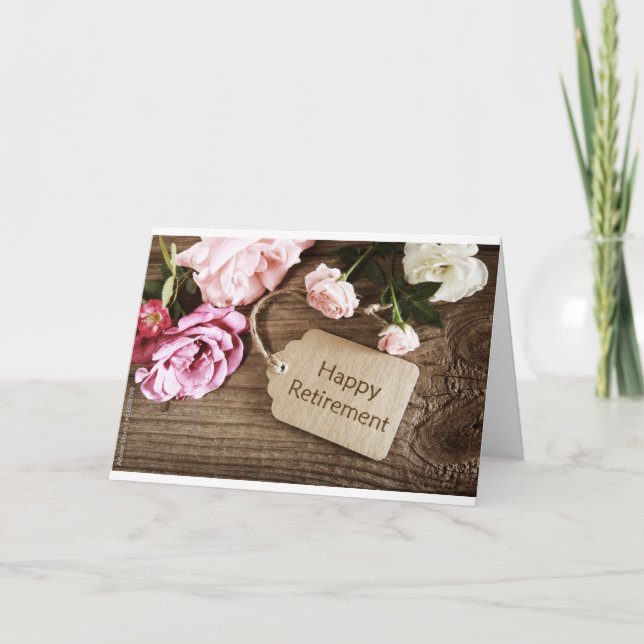 "SPECIELLT DAM RETIRES"-KORT KORT (Framsida)