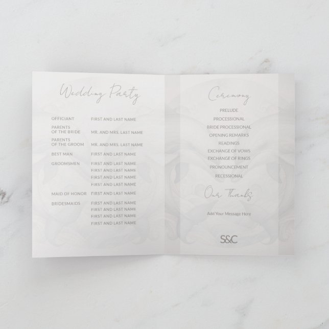 Speciellt delfinprogram med Bröllop Program (Inuti)