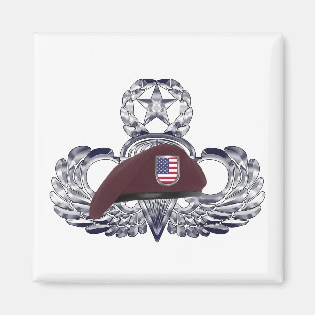 Speciellt designad basker på Airborne Wings s Magnet (Framsidan)