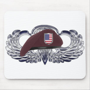 Speciellt designad beret på grundläggande Airborne Musmatta