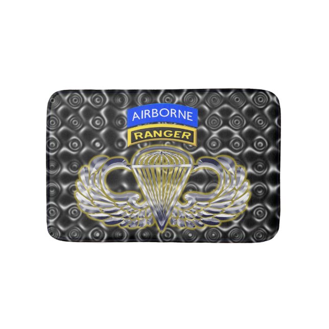 Speciellt designad minnestextil för Airborne Range Badrumsmatta (Framsidan)