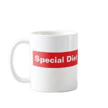 SPECIELLT DIET-kaffe mugg, tillsatta lagar humor