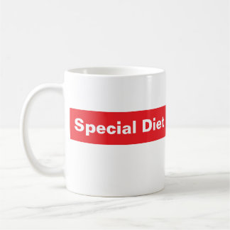 SPECIELLT DIET-kaffe mugg, tillsatta lagar humor Kaffemugg