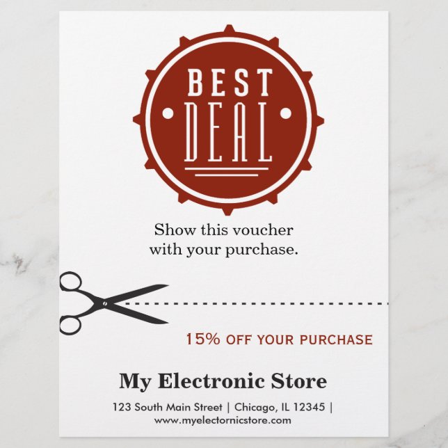Speciellt erbjudande reklamblad (Framsidan)