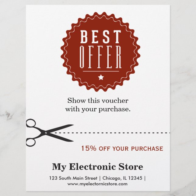 Speciellt erbjudande reklamblad (Framsidan)