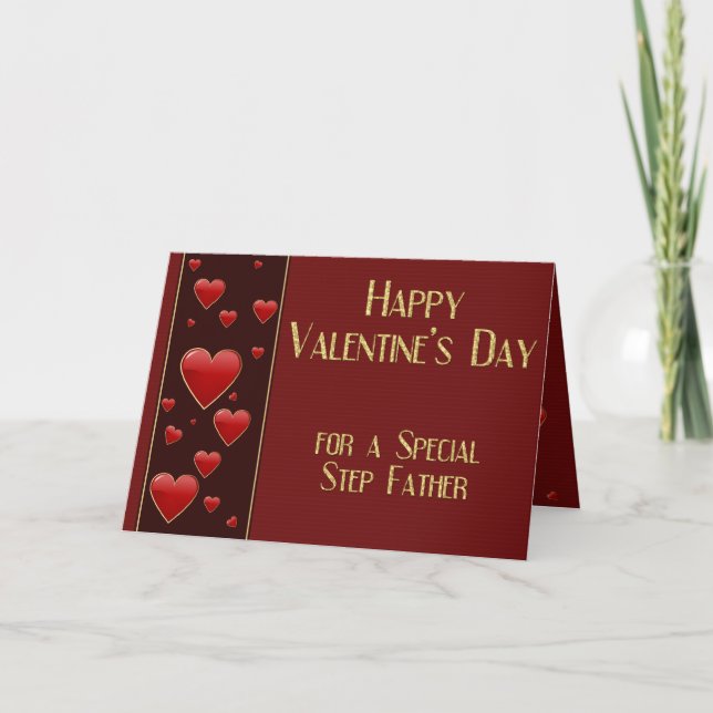 Speciellt Far Masculine Valentine Card Helgkort (Framsida)