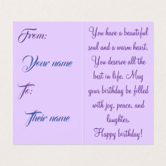 Speciellt födelsedagskort kort