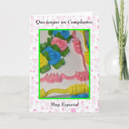 Speciellt för cumpleanos för Que tengasun muy Kort