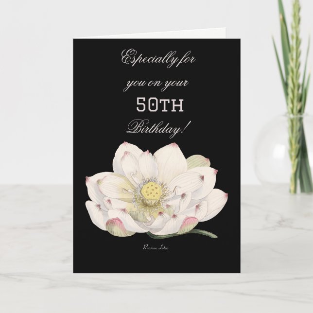 Speciellt för dig på din 50:e födelsedag kort (Framsida)
