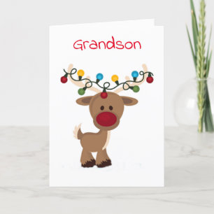 **SPECIELLT GRANDSON** GOD JUL HELGDAG-KORT HELGKORT