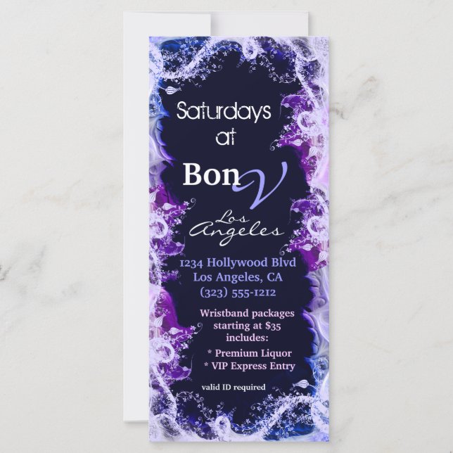 Speciellt händelsekort för rosa och Lila (Framsida)