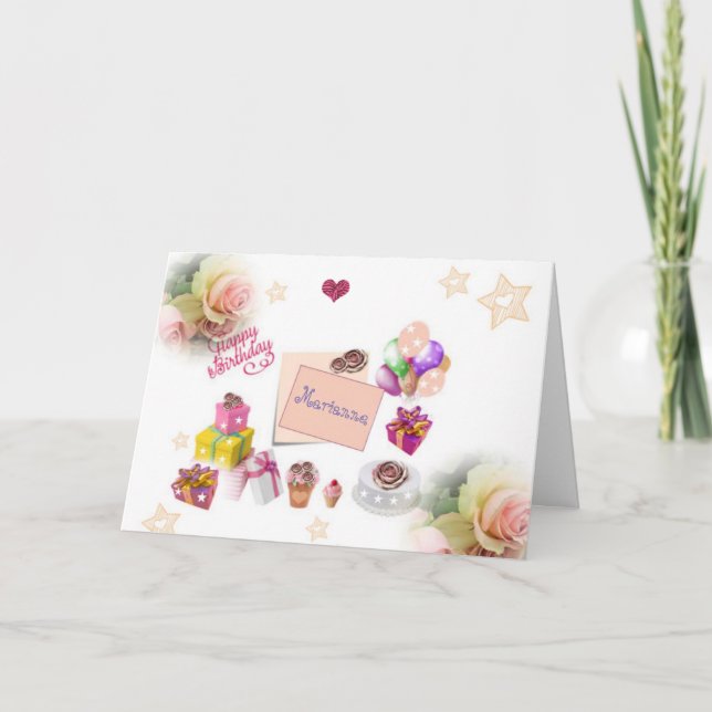 Speciellt kort för Festive Grattis på födelsedagen (Framsida)