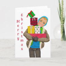 "Speciellt leverans för henne" Julkort