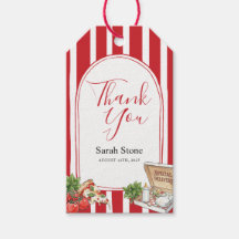 Speciellt levererad italiensk baby shower tackkort